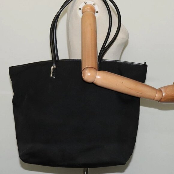GUCCI Tote Bag Canvas Black Silver 002 2123 0456 Auth - Picture 1 of 16